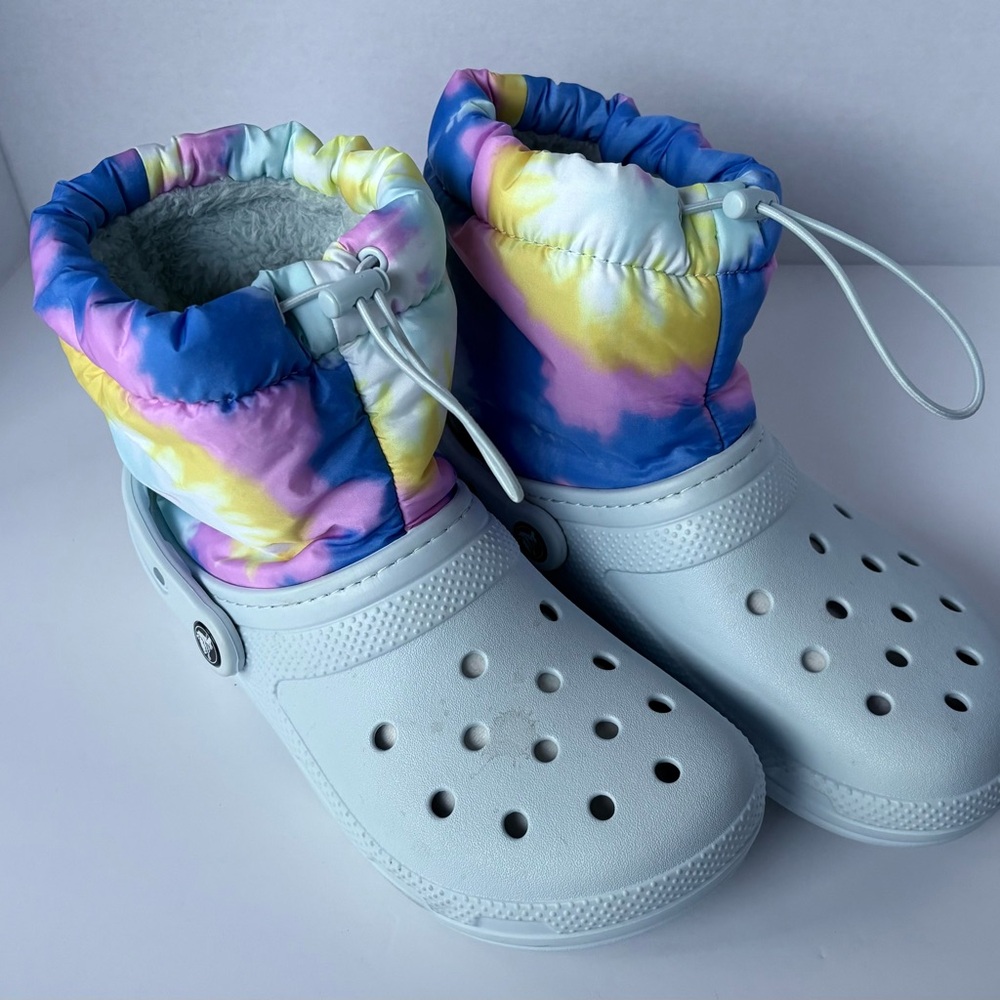 CROCS Kids Tie-Dye Winter Boots